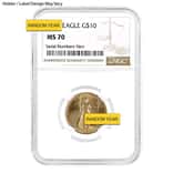 1/4 oz $10 Gold American Eagle NGC MS 70 (Random Year)