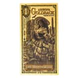 1 Arizona Goldback 1/1000 oz 24K Gold Foil Aurum Note