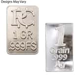 1 Grain Generic Silver Bar .999 Fine