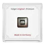 1 Gram Geiger Original Square Silver Bar .999 Fine (in Assay)