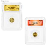 1 Gram Generic Gold Round ICG MS/PF 70