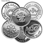 1 Gram Generic Silver Round .999 Fine
