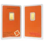1 Gram Gold Bar Valcambi Suisse .9999 Fine (in Assay)