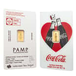 1 Gram PAMP Suisse Coca-Cola® Valentine’s Day Gold Bar (in Assay)
