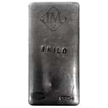 1 Kilo Johnson Matthey Canada Vintage Silver Bar .999+ Fine (Diamond JM Logo)