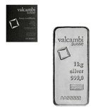1 Kilo Silver Bar Valcambi Suisse .999 Fine (w/Assay)