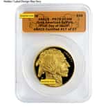 1 oz $50 Proof Gold American Buffalo ANACS PF 70 (Random Year)