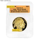 1 oz $50 Proof Gold American Buffalo ICG PF 70 (Random Year)