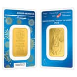 1 oz Argor Heraeus Lunar Year of the Rabbit Gold Bar .9999 Fine (In Assay)
