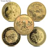 Gold at Spot - 1 oz Gold Coin Random Mint .999+ Fine (Scruffy)