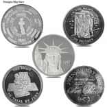 1 oz Johnson Matthey Silver Round .999 Fine (Random Design)