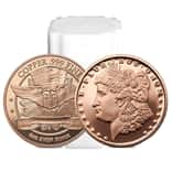 Tube of 20 - 1 oz Morgan Dollar Copper Round .999 Fine