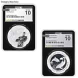1 oz Silver Coin Random Mint NGCX MS 10 (Random Design/Year)