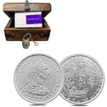 Tube of 10 - 2 oz Elemetal Shipwreck El Cazador Silver Rounds Chest Set .999 Fine