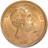 20 Kronor Sweden Gold Coin AU/BU (Random Year)