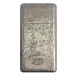 20.25 oz AgNON Vintage Poured Silver Bar .999+ Fine