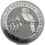 2000 1 Kilo Silver Australian Kookaburra Perth Mint BU