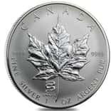 2001 1 oz Canadian Silver Maple Leaf Lunar Snake Privy Reverse Proof Coin