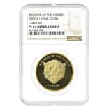 2001 1 oz Sierra Leone Cheetah Gold Coin NGC PF 67 UCAM