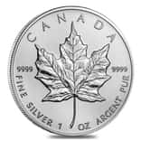 2002 1 oz Silver Canadian Maple Leaf .9999 Fine $5 Coin BU (Sealed)