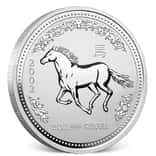 2002 2 oz Silver Lunar Horse BU Australian Perth Mint (Series I)
