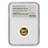 2002 W 1/10 oz $5 Proof Gold American Eagle NGC PF 69 UCAM Mint Error (Rev Struck Thru)