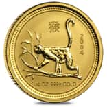 2004 1/4 oz Gold Lunar Year of The Monkey BU Australia Perth Mint (Series I)