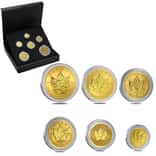 2004 Canada 1.94 oz Gold / Silver Maple Leaf 25th Ann. Bi-Metallic 6-Coin Set (w/Box & COA)