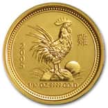 2005 1/10 oz Gold Rooster Perth Mint Lunar Series 1