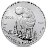 2006 1/2 oz Silver Canadian Wolf - Wildlife Series Coin BU (Sealed)