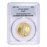 2007-W 1/2 oz $25 Burnished Gold American Eagle PCGS MS 69