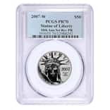2007-W 1/2 oz $50 Reverse Proof Platinum American Eagle PCGS PF 70 10th Anniversary