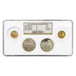 2007 W/P Gold Silver Jamestown Commem 4-Coin Set NGC MS/PF 70