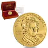 2007 W 1/2 oz $10 First Spouse - Martha Washington Gold Uncirculated Coin (w/Box & COA)