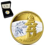 2008 Canada Olympic Games Inukshuk Gold Coin