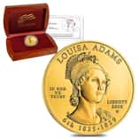 2008 W 1/2 oz $10 First Spouse - Louisa Adams Gold Uncirculated Coin (w/Box & COA)