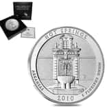 2010-P 5 oz Silver America the Beautiful ATB Arkansas Hot Springs National Park Uncirculated Coin
