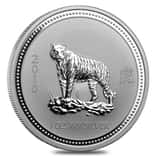 2010 1 oz Silver Lunar Year of The Tiger BU Australian Perth Mint (Series I)