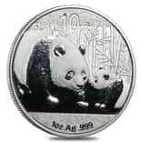 2011 1 oz Chinese Silver Panda 10 Yuan .999 Fine BU