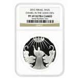 2012 Israel Daniel in the Lion's Den Proof Silver Coin NGC PF 69 UCAM