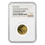2012 W Gold $5 Proof Commemorative Star Spangled Banner NGC PF 70