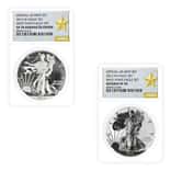 2013-W 2 oz Enhanced/Reverse Proof Silver American Eagle 2-Coin Set NGC SP/PF 70