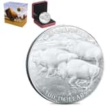 2013 Canada 1 oz American Bison Stampede Silver Coin