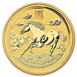 2014 1/20 oz Australian Gold Lunar Year of the Horse Coin Series 2 (In Capsule)