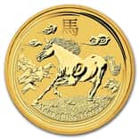 2014 2 oz Gold Lunar Year of The Horse BU Australia Perth Mint In Cap (Series 2)