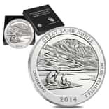 2014-P 5 oz Silver America the Beautiful ATB Colorado Great Sand Dunes National Park Unc Coin