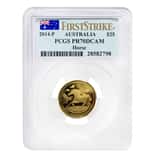 2014 1/4 oz Proof Gold Lunar Year of The Horse Australia Perth Mint PCGS PF 70 FS