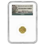 2014 Isle of Man 1/20 oz Proof Gold Angel Coin NGC PF 70 UCAM
