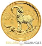 2015 1 Kilo Gold Lunar Year of the Goat .9999 Fine BU In Cap