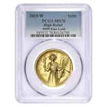 2015-W 1 oz $100 American Liberty High Relief Gold Coin PCGS MS 70